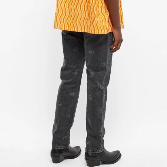 BNWT SS22 MARTINE ROSE ALL OVER LOGO JEANS XS - Picture 12 of 14